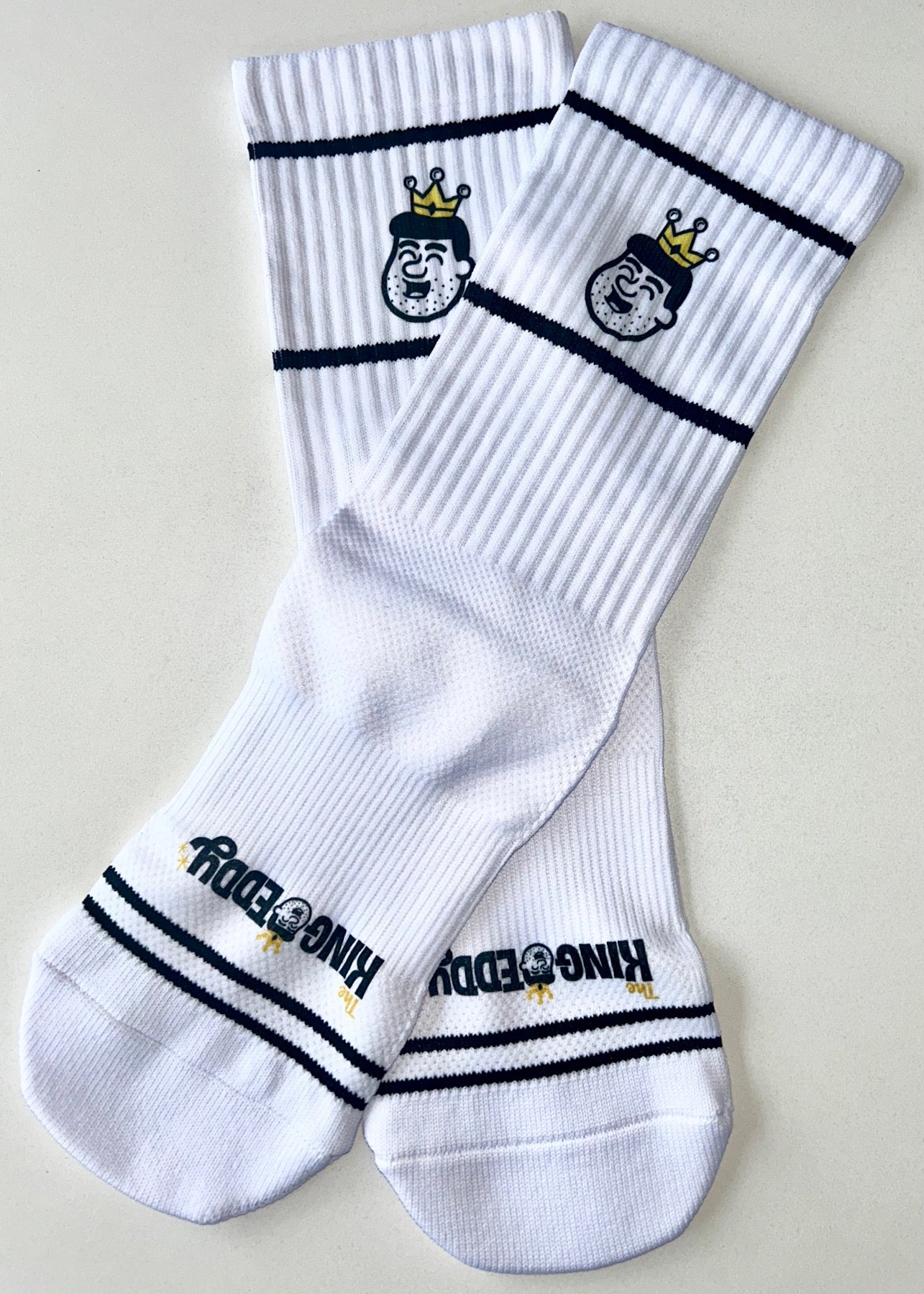 King Eddy x Robin des Bas custom socks