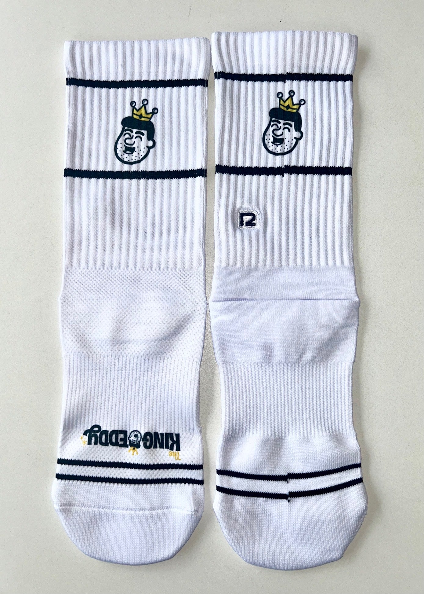 King Eddy x Robin des Bas custom socks